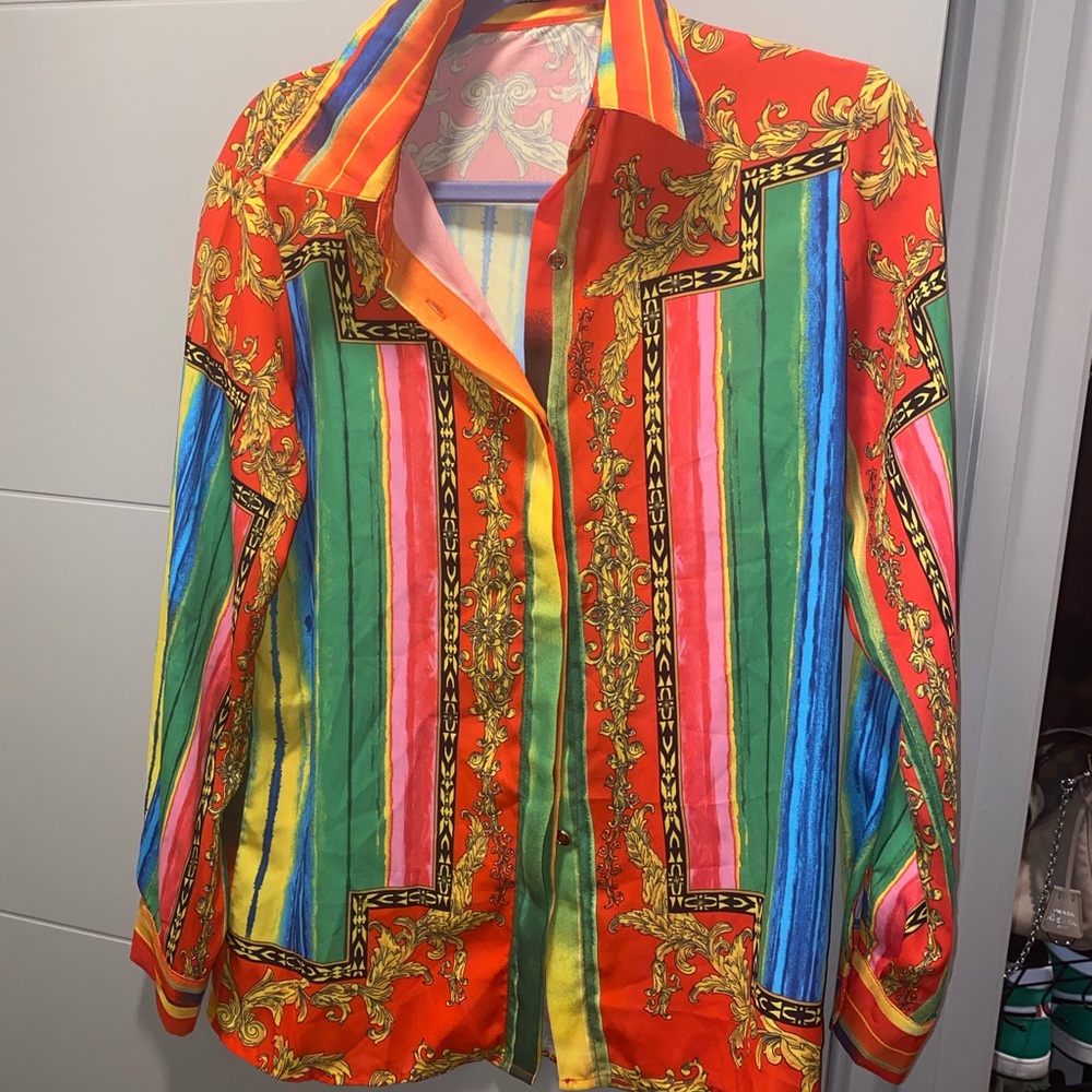 Versace inspired button down